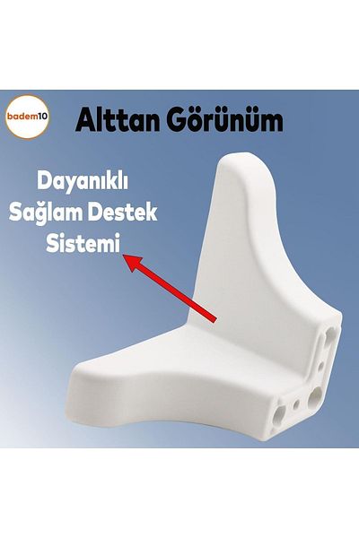 Badem10 Rose Mobilier de lux Canapea Masuta de cafea Unitate TV Picioare fotoliu 7,5 Cm Picioare de bază albe