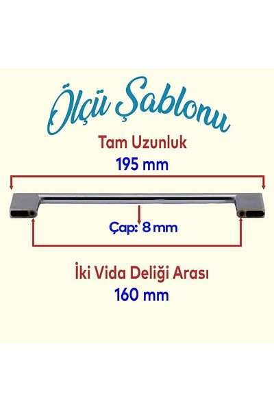 Badem10 160 mm 16 cm Bară de mobilier din metal cromat Dulap de bucătărie Ușă