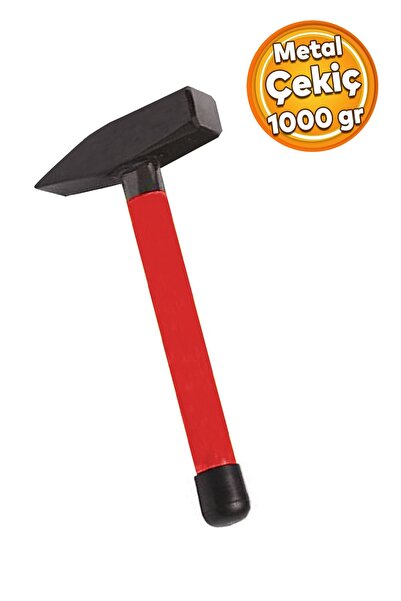 Badem10 Kamyoncu Çekici Metal Saplı Çekiç 27 cm 1 kg 1000 Gr