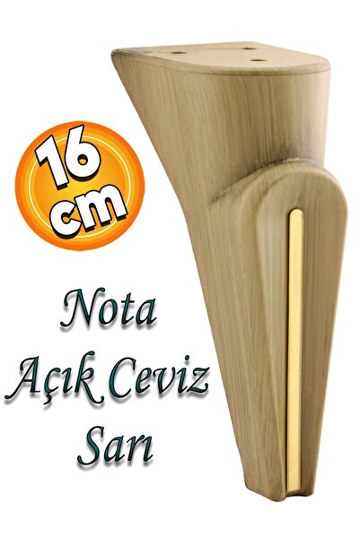 Badem10 Nota Mobilya Kanepe TV Ünitesi Koltuk Ayağı Baza Ayakları Ahşap Desen...