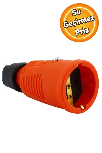 Badem10 Sağlam Monofaze Kauçuklu Kablo Bahçe Dış Mekan Korunaklı IP54 Su Geçi...