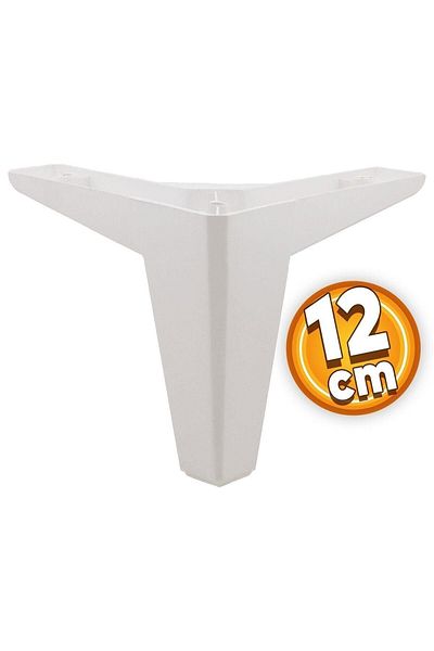 Badem10 Mobilier de lux Cedar Canapea Masă de cafea Baza Unitate TV Picioare de fotoliu Picioare albe de 12 cm (4 buc.)