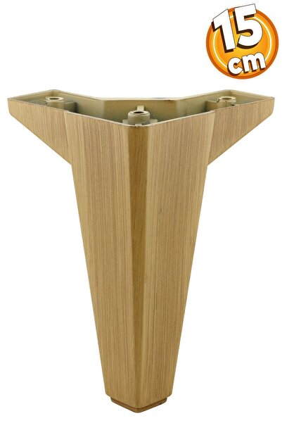 Badem10 Sedir Lüks Mobilya Kanepe Tv Ünitesi Koltuk Ayağı 15 Cm Ahşap Desenli...