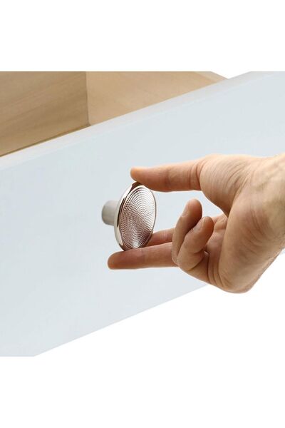 Badem10 Mâner din metal cromat lucios - Dulap cu butoane Festiva - Capac superior și mâner pentru sertarul bucătăriei