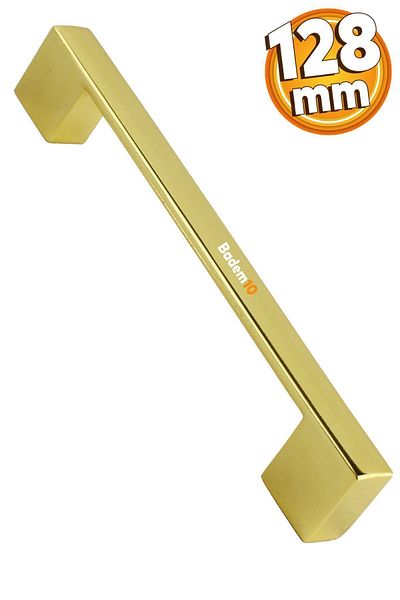Badem10 Gölcük Sertar de bucătărie pentru mobilier plat cu mâner metalic și jumătate de 128 mm