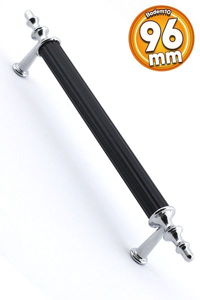 Badem10 Mâner Erciyes Mobilier Bucătărie Sertar Dulap Dulap Mânere Capac Mâner Mâner Negru 96 Mm Metal