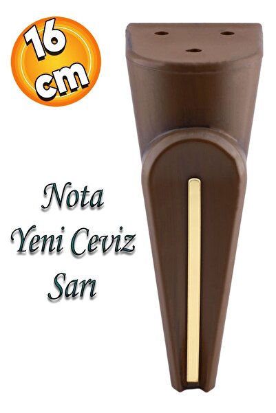 Badem10 Nota Lüks Mobilya Kanepe Tv Ünitesi Koltuk Ayağı 16 Cm Ahşap Desenli ...