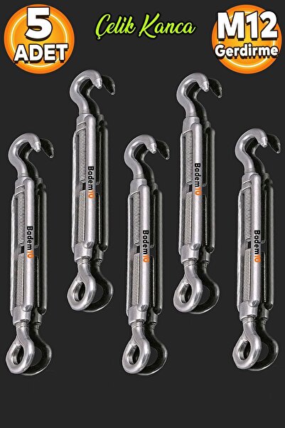 Badem10 Çelik Kanca M12 Yük Halat Gerdirme Galvanizli Paslanmaz Çektirme Yük ...