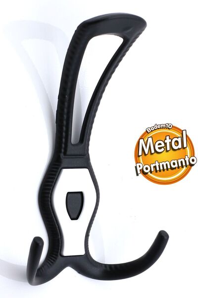 Badem10 Galata Portmanto Askı Vestiyer Duvar Dolap Elbise Askısı Siyah Metal ...