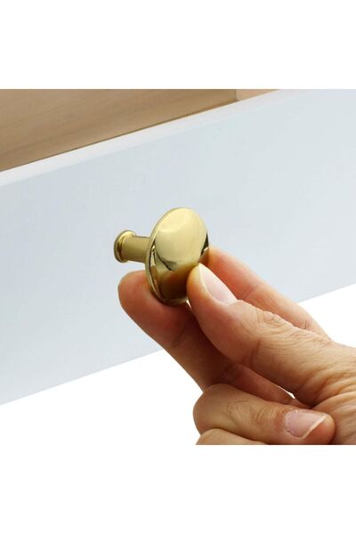 Badem10 Mâner tip ciupercă mare - Mobilier din metal auriu - Sertar de bucătărie, dulap, ușă dulapului
