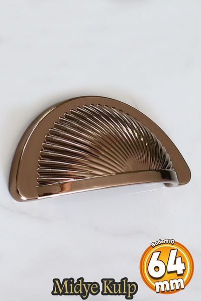 Badem10 Sailing Mussel Dish 64 Mm Button Bronze Furniture Kitchen Drawer Drawer Cabinet Cupboard Handles Handle Handle