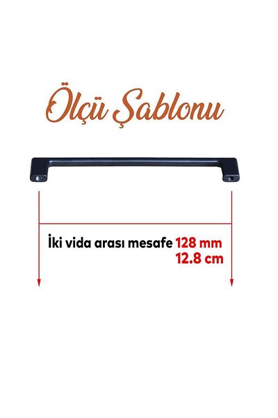 Badem10 Merve Mâner metalic negru 128 mm-12,8 cm Mobilier Bucătărie Sertar Dulap Dulap Ușă Mânere Mâner