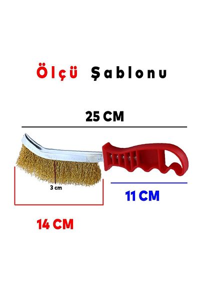 Badem10 Plastic Handle Wire Brush Dirt Rust Barbecue Barbecue Grill Multi-Purpose Cleaning Brush
