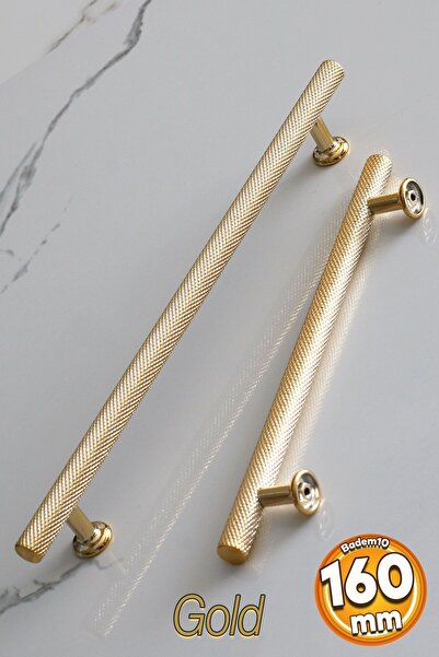 Badem10 Doruk (PREMIUM) Mobilier Bucătărie Sertar Dulap Dulap Aur Aur 160 Mm Mânere Metalice Mâner Mâner