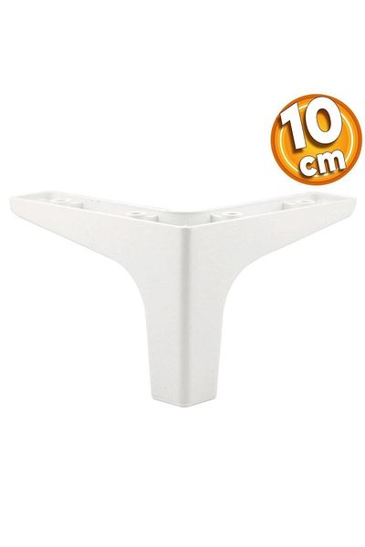 Badem10 Mobilier de lux Sedef Canapea Masuta de cafea Unitate TV Picioare fotoliu 10 cm Picioare albe (4 buc.)