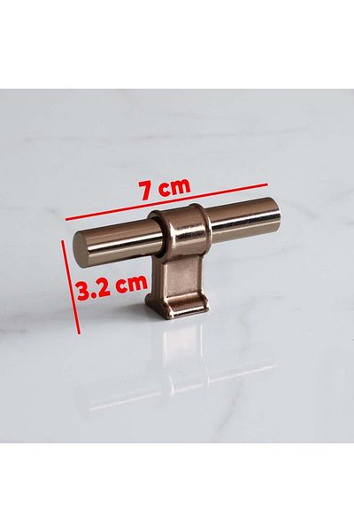 Badem10 Hisar Bronze Metal Button Single Screw Furniture Kitchen Drawer Cabinet Wardrobe Handle Handle Handles