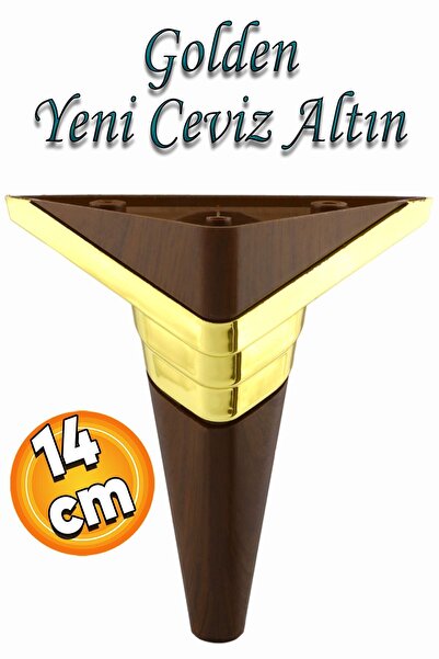 Badem10 Golden Köşe Lüks Mobilya Kanepe Sehpa TV Ünitesi Koltuk Ayağı Baza Ay...