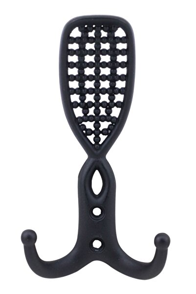 Badem10 Osmanlı Portmanto Vestiyer Duvar Askısı Dolap Elbise Askılığı (siyah)