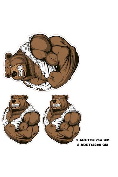 Fatih PHOENIX STICKER BEAR MOTORCYCLE HELMET LEPTOP VEHICLE STICKER