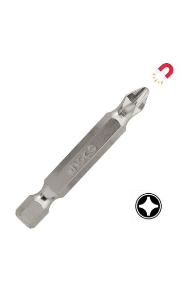 Ingco Bits Uç Ph2 50 Mm Yıldız Vidalama Ucu S2 Çeliği Mıknatıslı