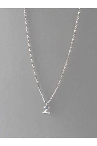 Siya Silver 316L Kararmaz Çelik Gümüş Renk Nazar Boncuklu Uzun Burgu Zincirli...