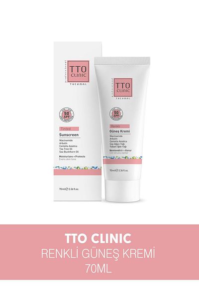 TTO CLINIC 70 ML Cream Colored Sunscreen - 50 SPF