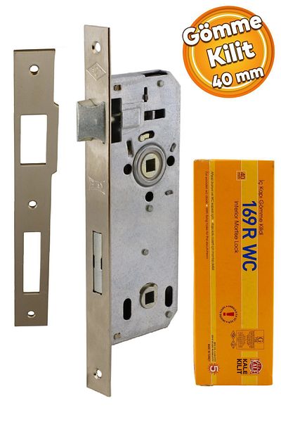 Badem10 Kale Door PVC Door Wooden Door WC Bathroom Mortise Lock Body Lock Body Without Cylinder Without Barrel 40 mm