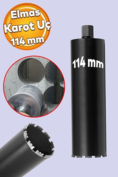 Badem10 Elmas Karot Ucu 114 mm Shun Beton Zemin Duvar Delme Delik Açma Panç A...
