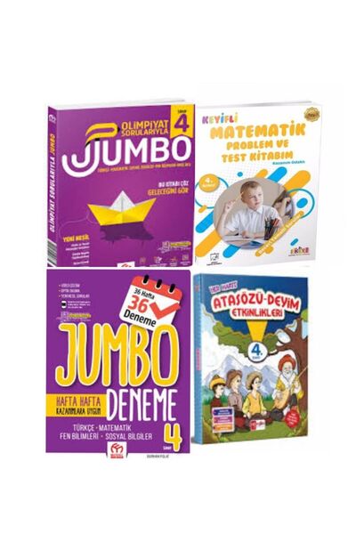 MODEL EĞİTİM YAYINCILIK 4. Sınıf Olimpiyat Jumbo Soru Bankası + Tüm Dersler D...