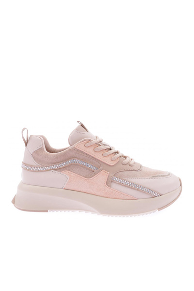 DGN Women's Lace-Up Sneakers Shoes Beige 792363138