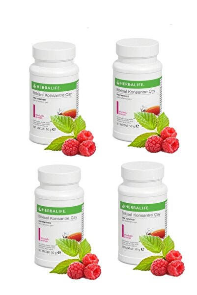 Herbalife 4 Lü Çay Seti 4 Adet 50 Gr Ahududu Aromalı