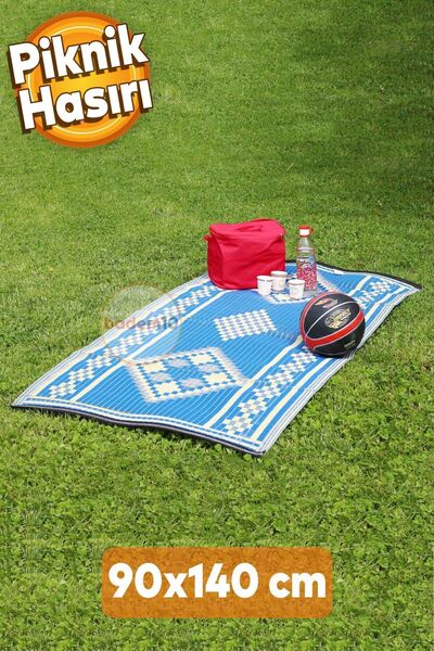 Badem10 Plastik Hasır Halı Kilim Piknik Cami Park Plaj Bahçe Balkon Teras Kam...