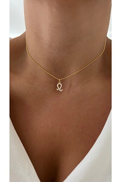 Vi store Altın Kaplama Aslan Burcu Sembol Kolye