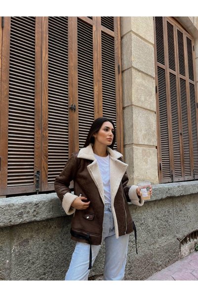 bella istanbul BELLA İSTANBUL Tasarım İçi Kürklü Kaban