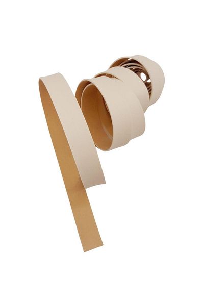 angel çanta aksesuar Angel Bag - 2 Cm Cream Colored Faux Leather Strip, 1 Meter