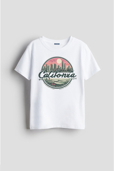 Darkia نمط مدينة كاليفورنيا - تي شيرت للأطفال للجنسين