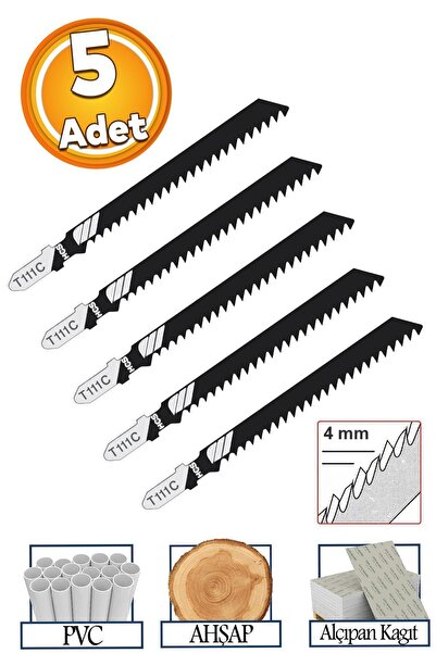 Badem10 Plastik Ahşap MDF Kesim Dekupaj Testere Bıçağı Yedek 10 cm Metal Bıça...