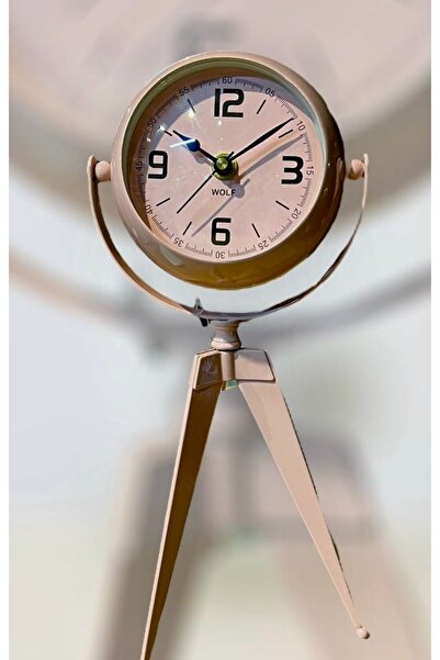 sedoshhomevision Metal Antika 3 Ayaklı Dekoratif Masa Saati