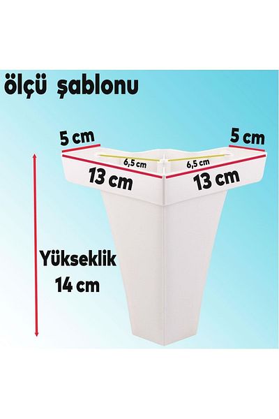 Badem10 Venus Mobilier de lux Canapea Masuta de cafea Unitate TV Picioare Fotoliu 14 Cm Picioare Baza Albe