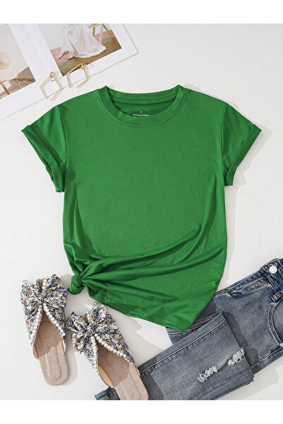 EYAX MODA Γυναικείο Basic T-shirt Plus Size