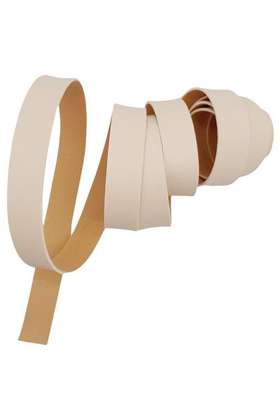 angel çanta aksesuar Angel Bag - 2 Cm Cream Colored Faux Leather Strip, 1 Meter