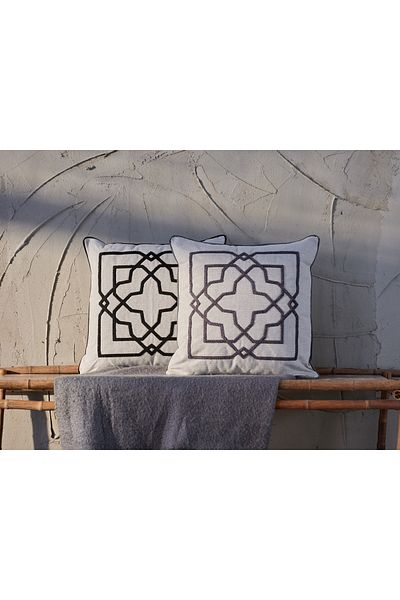 Doqu Home Perna Aspera 50x50 - Tăiat Gri