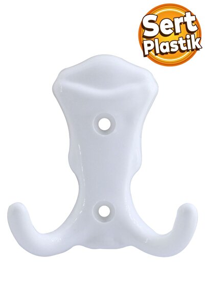 Badem10 Martı Duvar Vestiyer Portmanto Askısı Dolap Elbise Askılığı Beyaz Ren...