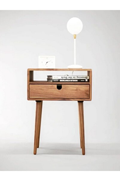 Vivonty Ahşap Masif Modern Ayaklı Komodin