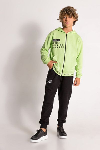 DMB BOYS & GIRLS Boy's Hooded Zippered Cardigan 2-Piece Set