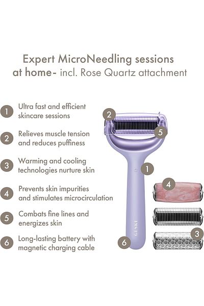 Geske Micro Needle Face & Body roller 9 in 1 Purple 42