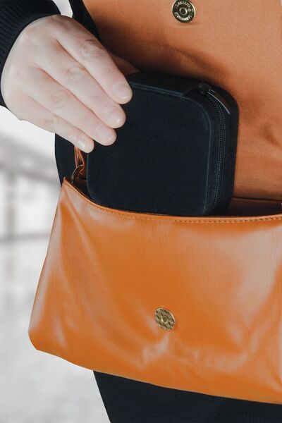 Ecrou Travel Type Jewelry Box Black 10 X 10 X 4.5 cm