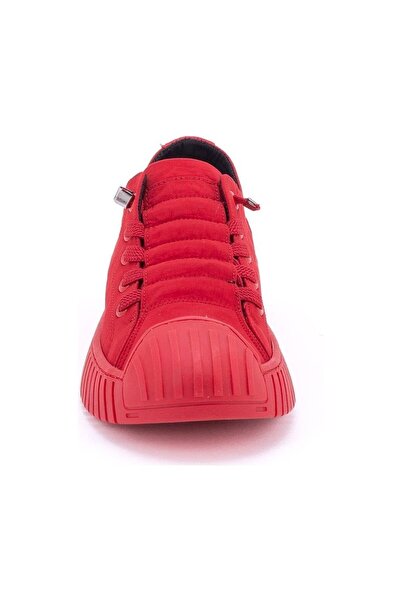 GAMELU Vigor Red Linen Orthopedic Sneaker - Comfortable Parachute Fabric, Casual Sports Shoes for Walking and Training