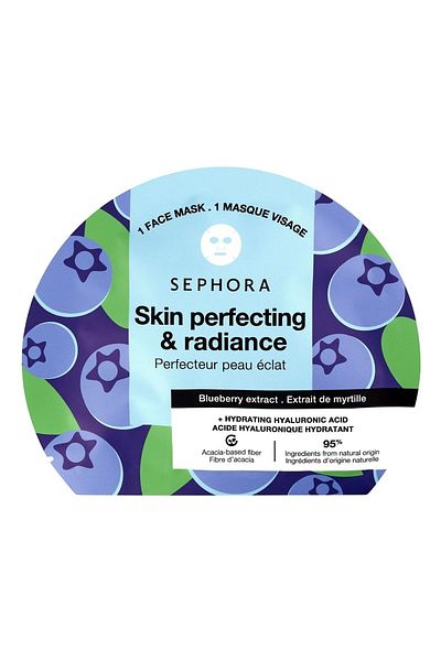 SEPHORA Fruit&plant + Hyaluronic Acid Mask (blueberry)/paper Face Mask (Blueberry)-my