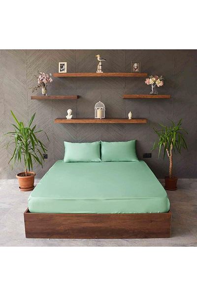 Yuvam Single Satin Sheet Set - 100% Cotton Paint